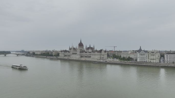 匈牙利布达佩斯城市航拍4k