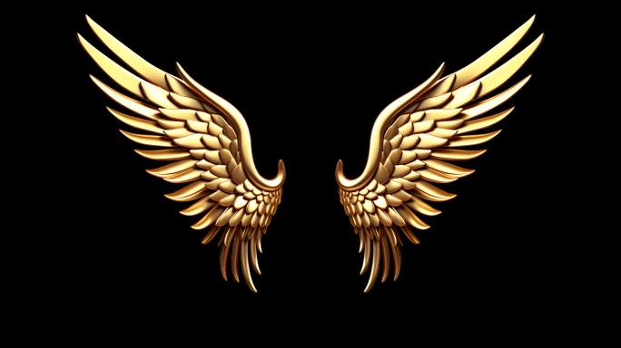 金色翅膀-循环带透明通道