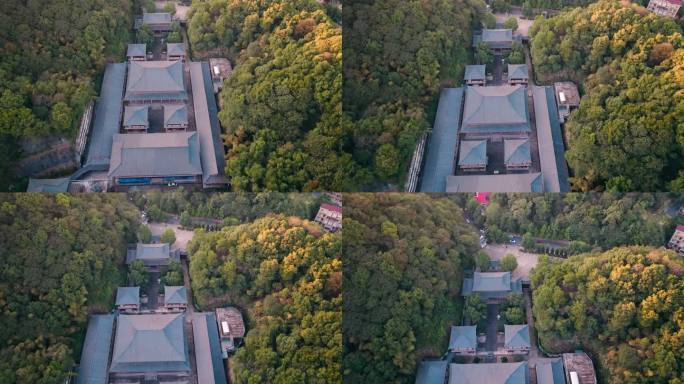 航拍益阳会龙山福源寺