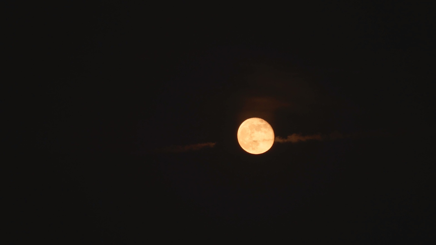月亮延时 圆月 血月 满月 超级大月亮