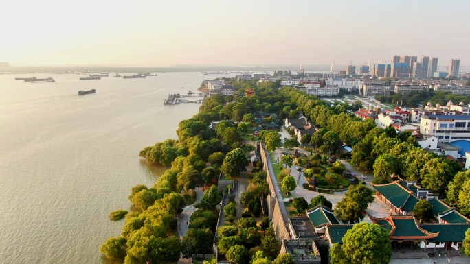 航拍湖南岳阳楼景区合集