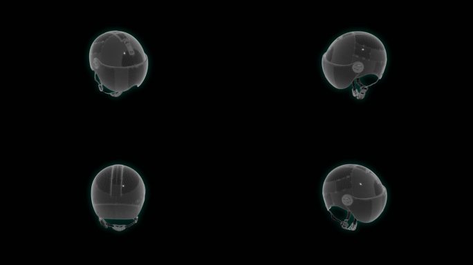 机动车头盔科技界面展示素材