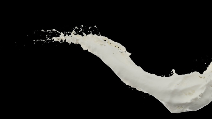 牛奶 酸奶 牛奶飞溅  3D路径牛奶