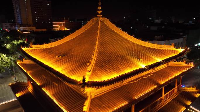 张掖钟鼓楼夜景