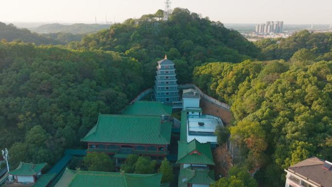 航拍益阳广法寺