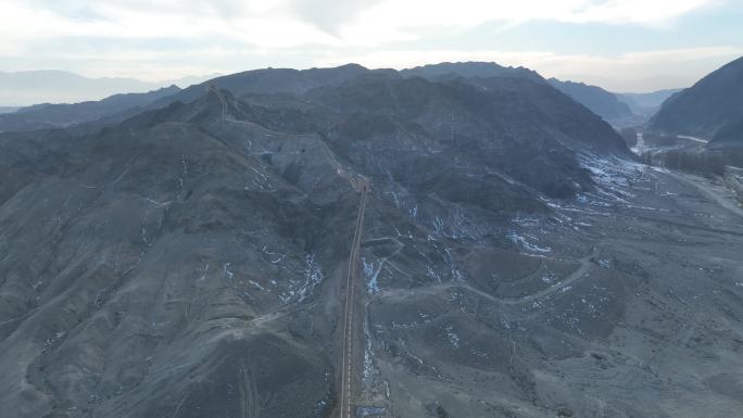 悬壁长城 烽火台 甘肃嘉峪关 河西走廊