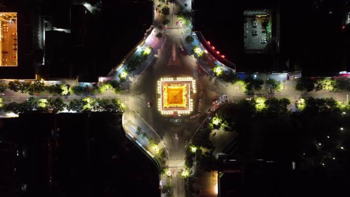 张掖钟鼓楼夜景