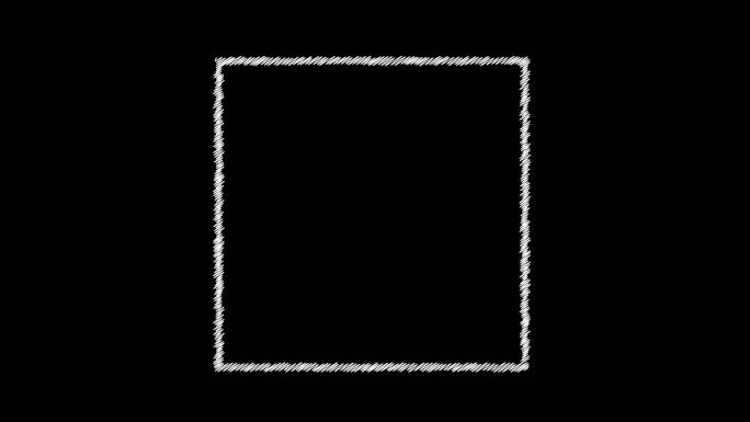方形涂鸦手绘边框效果