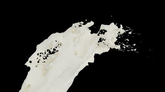 3D牛奶 3D路径牛奶 流体路径动画