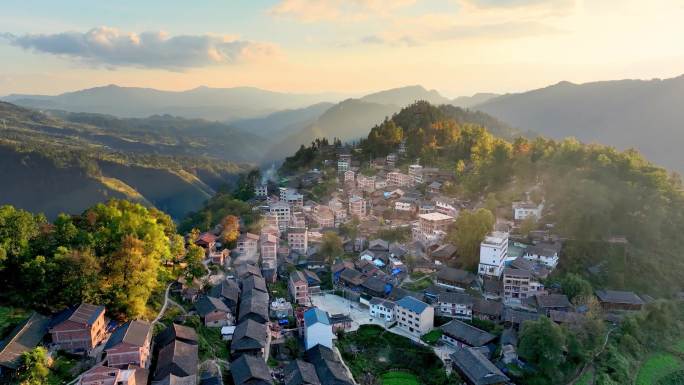 4K 剑河县污泥村传统村落