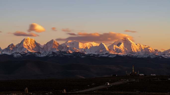 贡嘎日落 4K 50帧