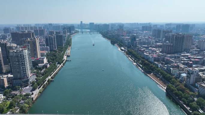 4K航拍衡阳市湘江河畔风景合集2