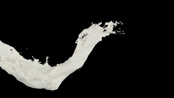 3D路径牛奶 超精细3D牛奶 牛奶飞溅