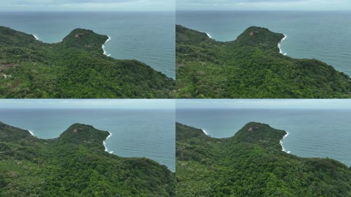 航拍东南亚泰国普吉岛海岸线热带雨林风光