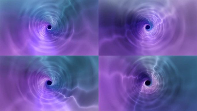 紫色唯美穿梭隧道