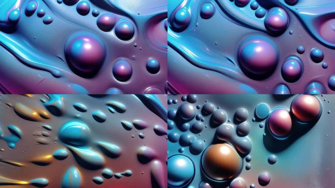 色彩气泡抽象多组