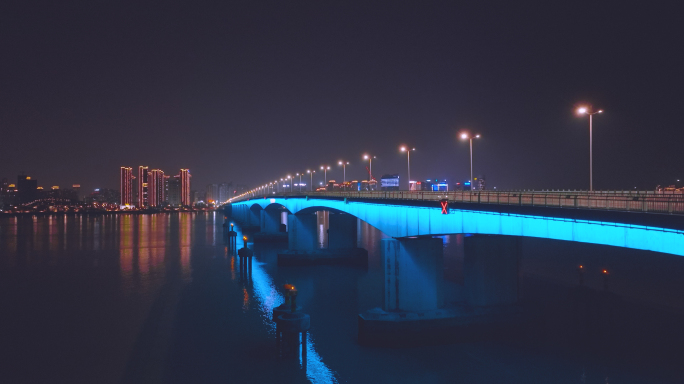 七都大桥夜景 温州夜景