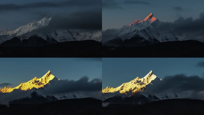 梅里雪山-缅茨姆峰日出4K50帧H265