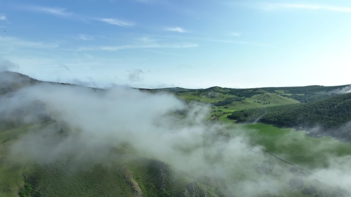 山区山野云海 晨雾