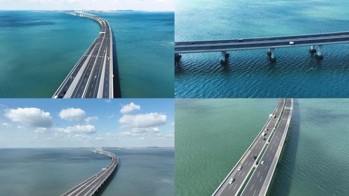 超级工程跨海大桥青岛胶州湾跨海大桥