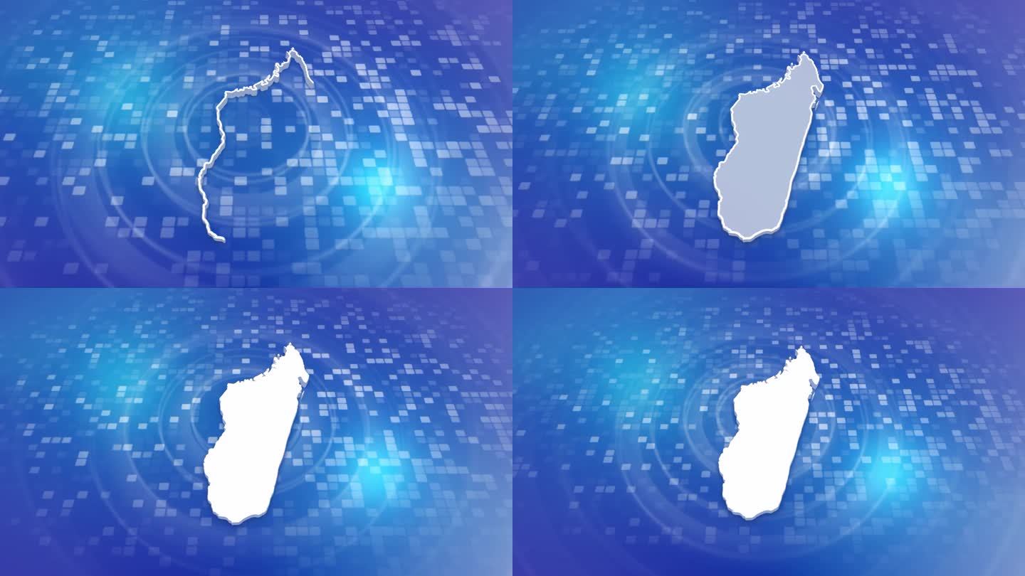 马达加斯加3D地图介绍