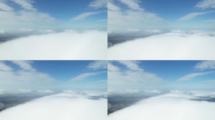 飞出云海 穿出云层 飞出云层 穿出云海