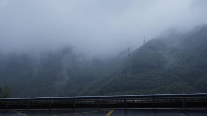 山间云雾  山 下雨 大自然  意向镜头