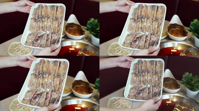 乌鸡卷火锅食材食物