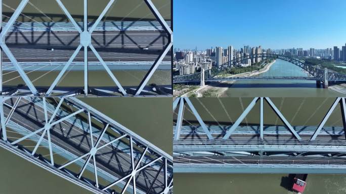 4K航拍江汉湾大桥