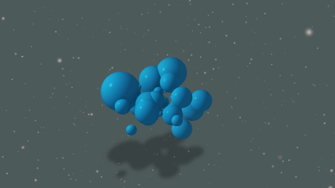 抽象的分子。原子。图形插图为您的设计