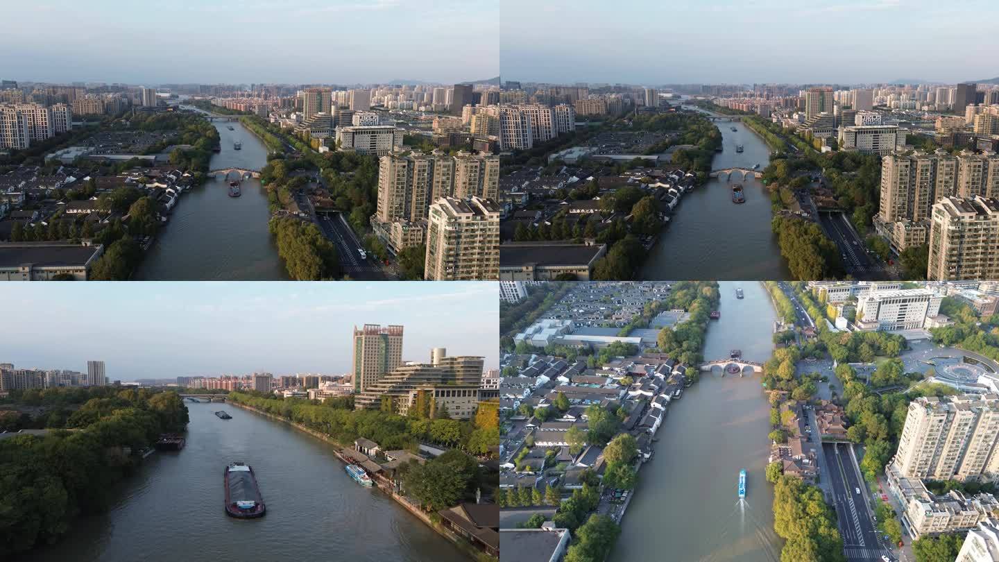 4K杭州大运河航拍
