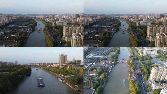 4K杭州大运河航拍