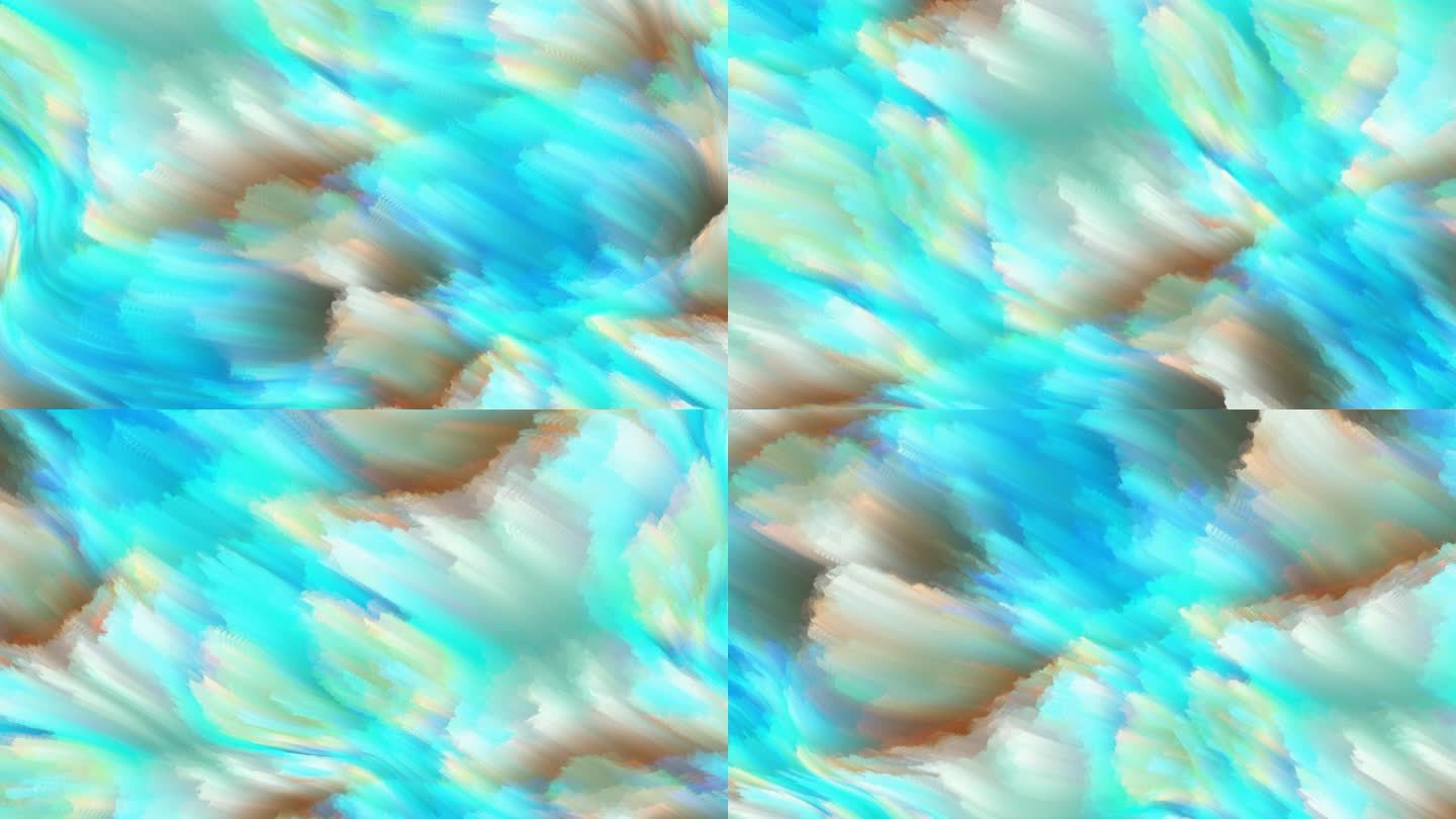 抽象背景炫彩粒子波浪流动艺术喷溅