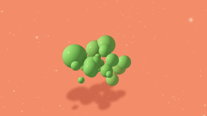 抽象的分子。原子。图形插图为您的设计