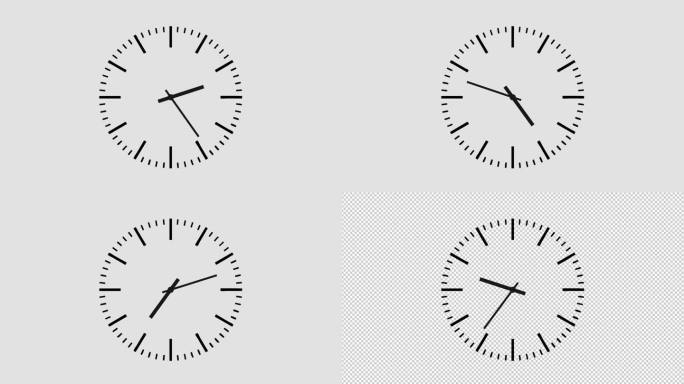 钟表24小时快速转动【60帧/通道】