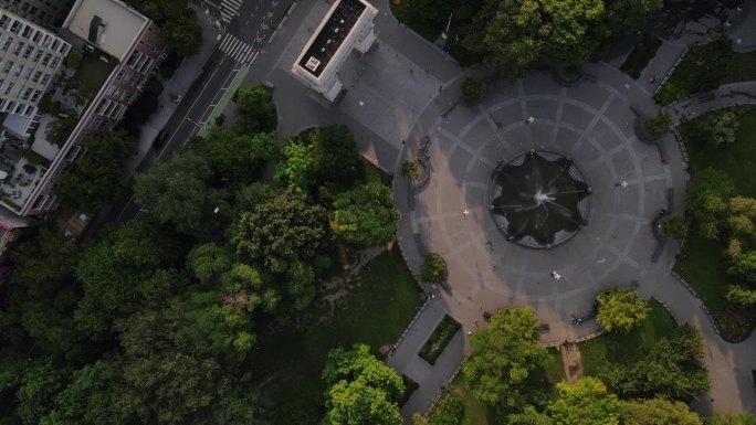 纽约华盛顿广场公园鸟瞰图