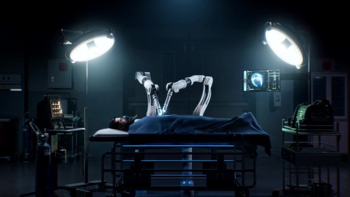机械臂手术和人工智能- 4K分辨率