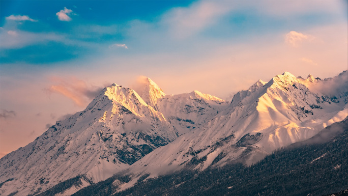西藏雪山航拍合集4K