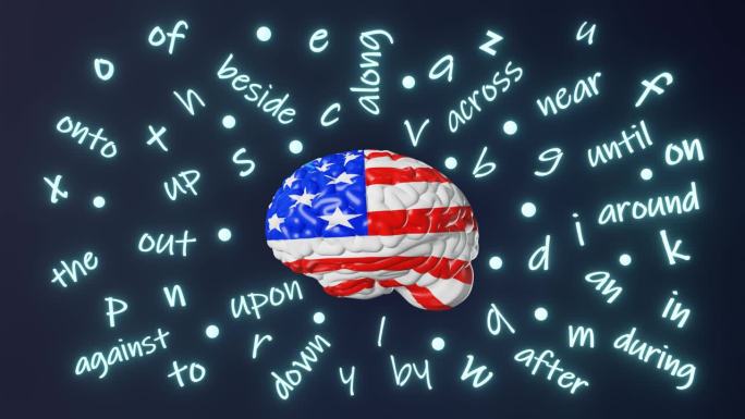 英语学习美语发音外语流利会话人脑字母介词语法口音3d动画循环学习美国在线学校口语课程高级水平