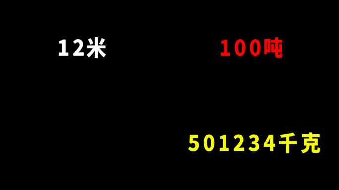 数字变动跳动数字增长动画AE模板