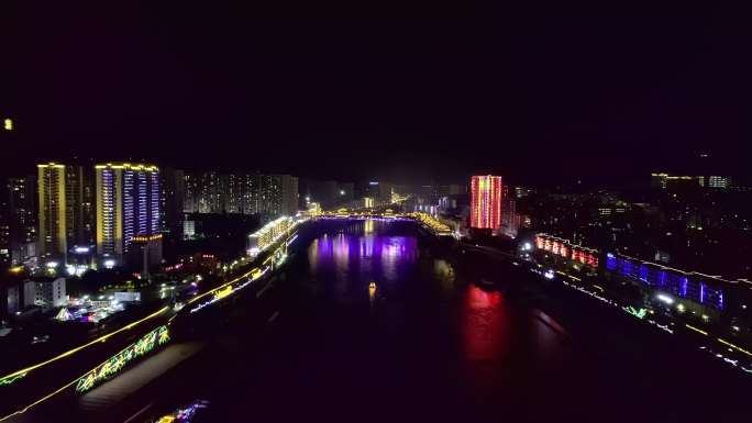 Z0087沿河夜景 乌江画廊 夜游乌江