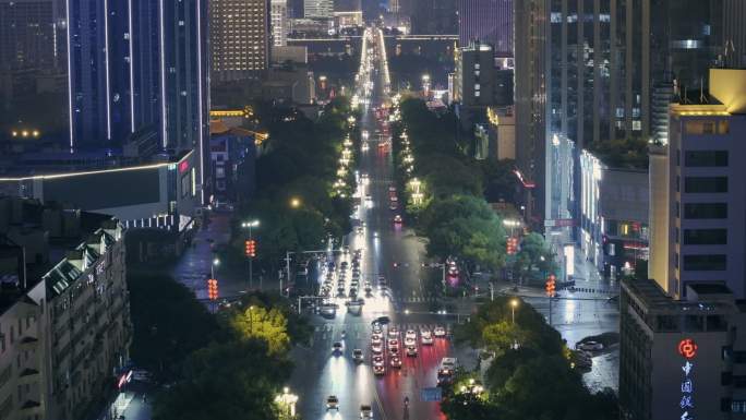 株洲夜景航拍  株洲夜景