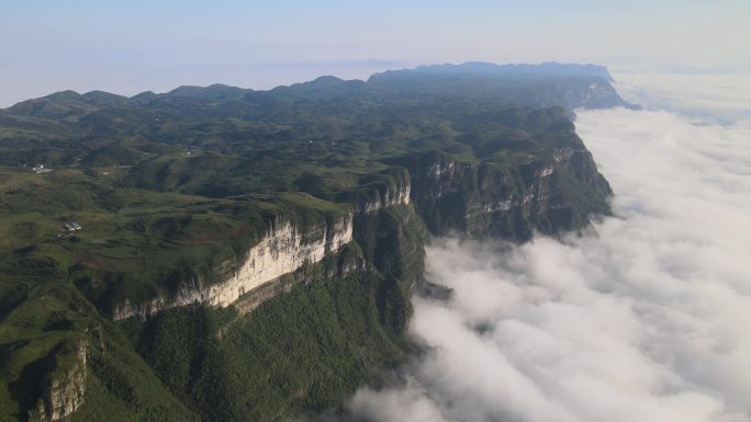 航拍湖南八面山