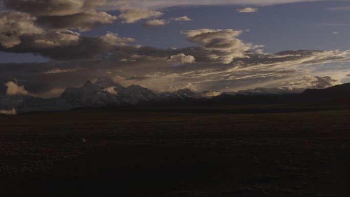 西藏 高原 日出日落