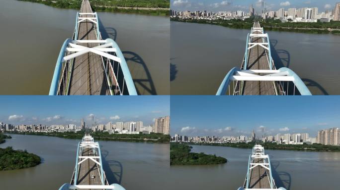 海口琼州大桥航拍4k视频