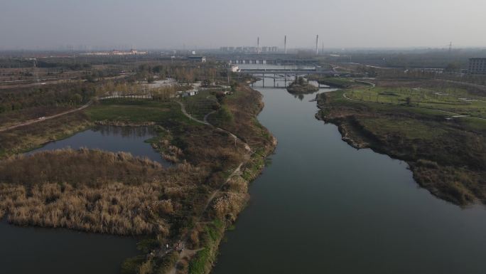 西安沣河梁家滩运动公园梁家桥沣河大桥11