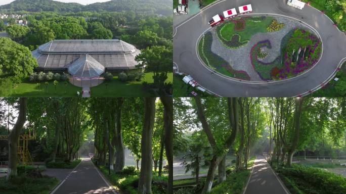 中国科学院武汉植物园环境空镜航拍1