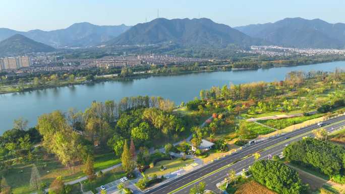 杭州市富阳东洲街道北支江美丽乡村