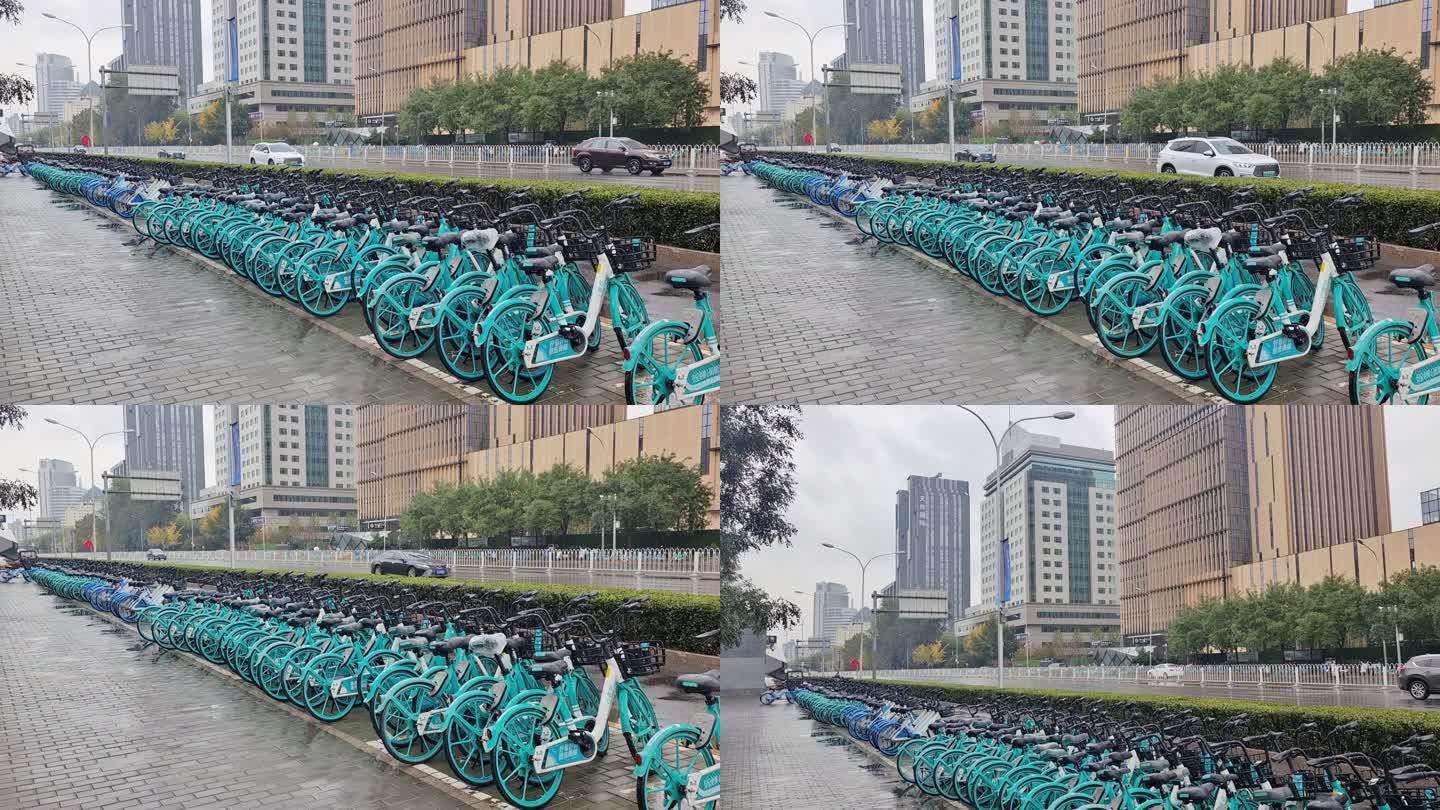 北京中关村大街共享单车