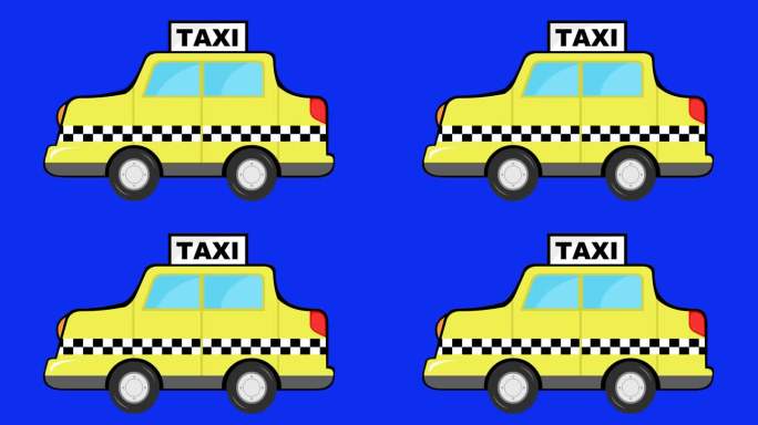 视频动画出租车卡通